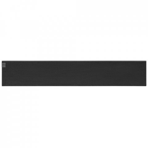 SERENITY. Cachecol em poli&eacute;ster reciclado (100% rPET) com um detalhe costurado para personaliza&ccedil;&atilde;o - Preto