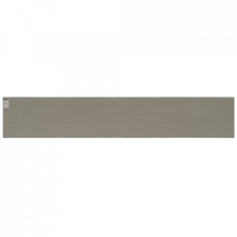 SERENITY. Cachecol em poli&eacute;ster reciclado (100% rPET) com um detalhe costurado para personaliza&ccedil;&atilde;o - Cinzento claro