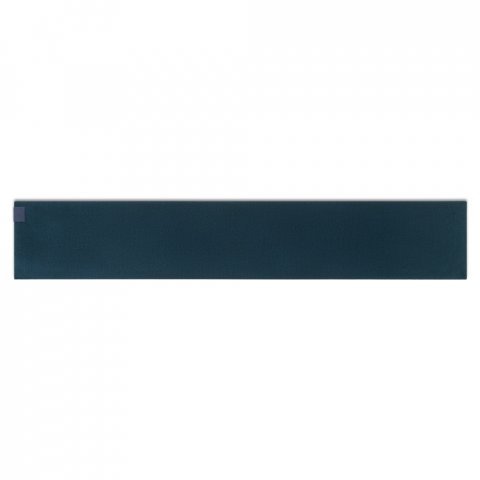 SERENITY. Cachecol em poli&eacute;ster reciclado (100% rPET) com um detalhe costurado para personaliza&ccedil;&atilde;o - Azul marinho