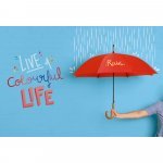 PATTI. Paraguas de poli&eacute;ster 190T con apertura autom&aacute;tica