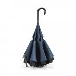ANGELA. 190T pongee reversible folding umbrella - Blue