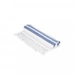 SARDENHA. Toalla de playa de algod&oacute;n (70% reciclado) y poli&eacute;ster (30% reciclado) (180 g/m&sup2;) - Azul marino