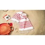 SARDENHA. Toalla de playa de algod&oacute;n (70% reciclado) y poli&eacute;ster (30% reciclado) (180 g/m&sup2;)