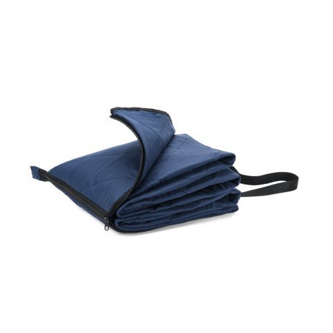 GRADY. Faltbare Picknick-Decke aus rPET und PEVA - Blau