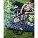 GRADY. Faltbare Picknick-Decke aus rPET und PEVA