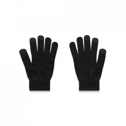 BURROW. Guanti in poliestere riciclato (100% rPET), con punta touch - Nero