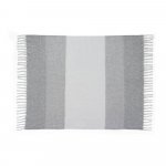 COMFY. Couverture en polyester recycl&eacute; (100% rPET) (300 g/m&sup2;), au toucher mohair - Gris