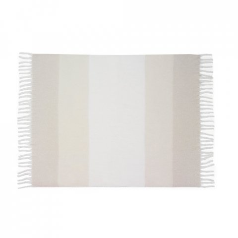 COMFY. Couverture en polyester recycl&eacute; (100% rPET) (300 g/m&sup2;), au toucher mohair - Beige 