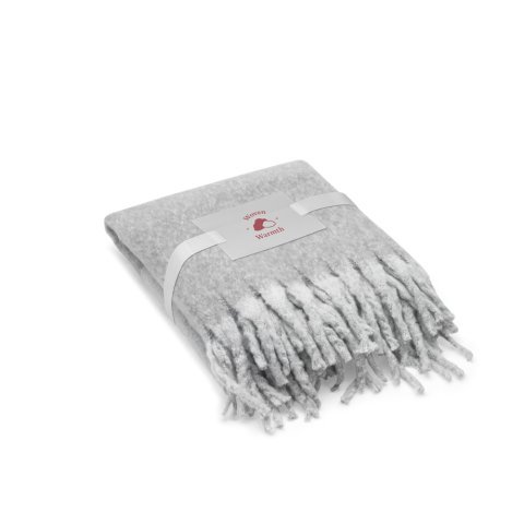 COMFY. Plaid i genanvendt polyester (100% rPET) (300g/m&sup2;) med mohair touch