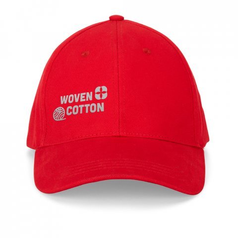 NATHAN. Bon&eacute; 100% algod&atilde;o (260 g/m&sup2;) com 6 pain&eacute;is - Vermelho