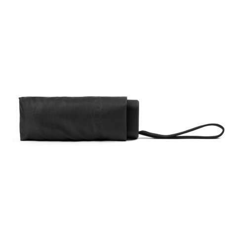EMMA. 19&rdquo; kompakt miniparaply i pongee-tyg 190T - Svart