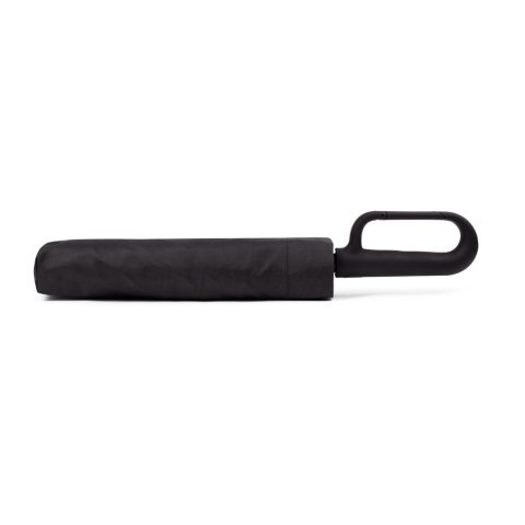 CAMILLE. Ombrello grande (68,5 cm) in pongee 190T - Nero