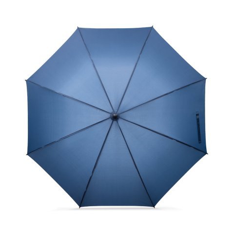 MATEO. Ombrello grande in pongee (30") - Blu