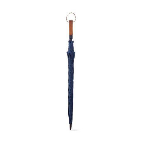 MATEO. Ombrello grande in pongee (30") - Blu