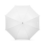 MATEO. Ombrello grande in pongee (30") - Bianco