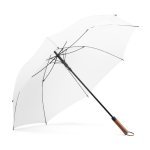 MATEO. Ombrello grande in pongee (30") - Bianco