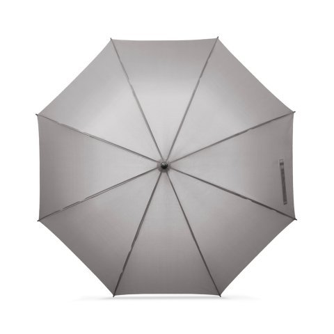 MATEO. Ombrello grande in pongee (30") - Grigio