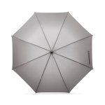 MATEO. Ombrello grande in pongee (30") - Grigio