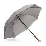 MATEO. Ombrello grande in pongee (30") - Grigio