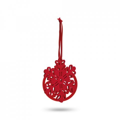 DARIO. Коледен орнамент - червен
