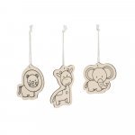 FAUNE. Colouring set for kids in wood - Natural