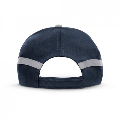 JONES. Bon&eacute; em poli&eacute;ster com elementos refletores - Azul