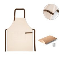 HOLM. Grembiule in canvas di cotone 100% (320 g/m&sup2;) con dettagli in metallo
