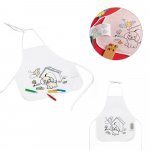NILO. Children's apron for colouring in non-woven (80 g/m&sup2;)