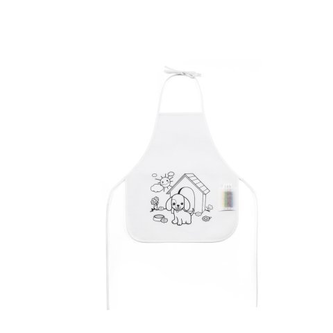 NILO. Children's apron for colouring in non-woven (80 g/m&sup2;)