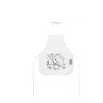 NILO. Children's apron for colouring in non-woven (80 g/m&sup2;)