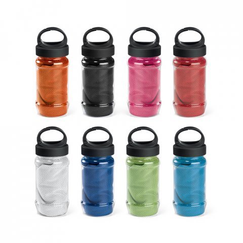 ARTX PLUS. Set cu o sticlă din PP și PET și un prosop sport poliamidă și poliester